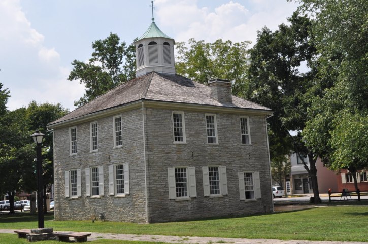 The first Indiana Statehouse in Corydon, used from 1816-1825.  